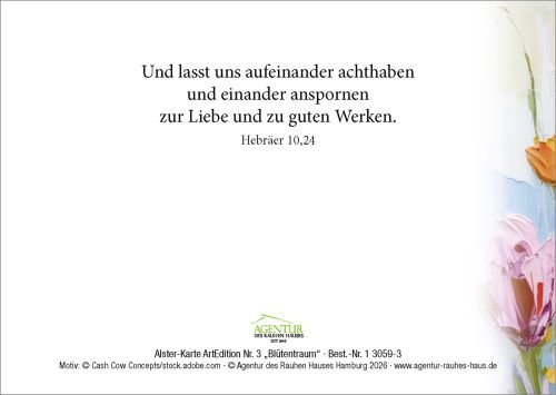 Alster-Karte ArtEdition Nr. 3 Bl�tentraum