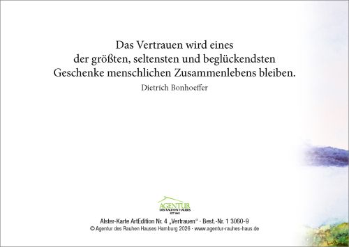 Alster-Karte ArtEdition Nr. 4 Vertrauen