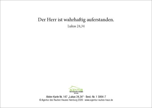 Alster-Karte Nr. 147: Lukas 24,34