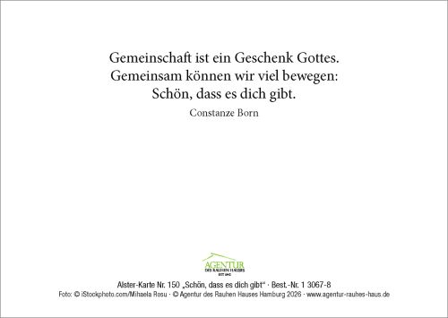 Alster-Karte Nr. 150: Sch�n, dass es dich gibt