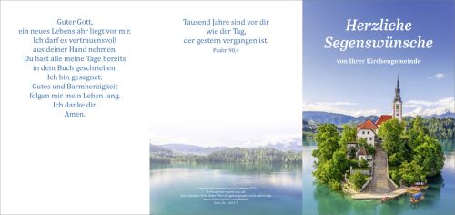 Faltkarte Herzliche Segensw�nsche von Ihrer Kirchengemeinde (10 St.)