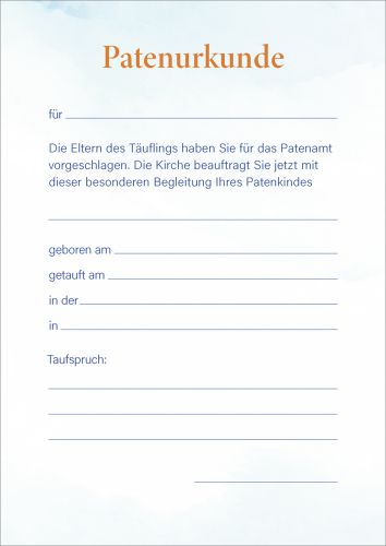 Patenheft - Ich bin bei dir