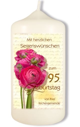 Geburtstagskerze 95. Geburtstag, 