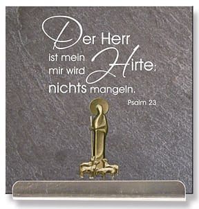 Schiefertafel mit Psalm 23 „Der Herr ist mein Hirte…“