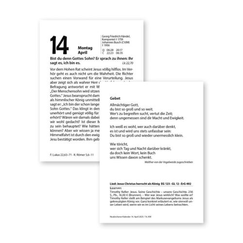 Neukirchener Kalender 2026 - Groer Abreikalender in lesefreundlicher Schrift