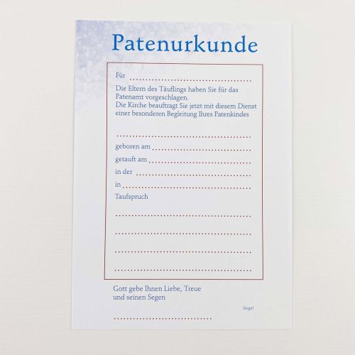 Patenbchlein (10 St.)