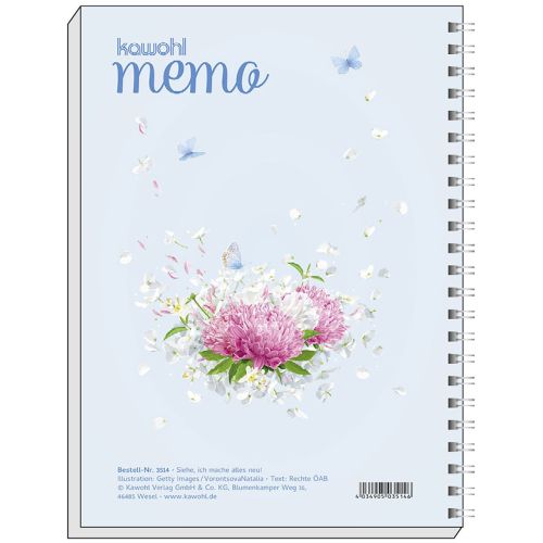 Gott spricht: Siehe, ich mache alles neu! Memo mit Grafik-Jahreslosungs-Motiv 2026
