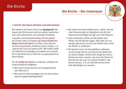 Kinder entdecken den Kirchenraum