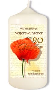 Geburtstagskerze 90. Geburtstag, 