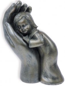 Skulptur - Hand mit Kind, 10 cm