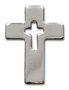 Metall-Anstecker Kreuz
