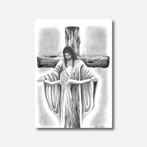 10 x Ammiel Karte, Einswerden mit Jesus und dem Kreuz