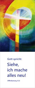 100 x JL 2026 Kunst Lesezeichen (10 St.) Motiv: Lichtkreuz