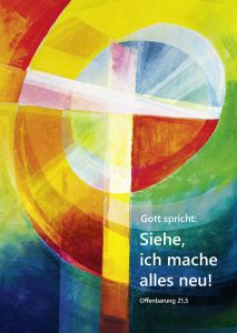 100 x JL 2026 Kunst Postkarte (10 St.) Motiv: Lichtkreuz